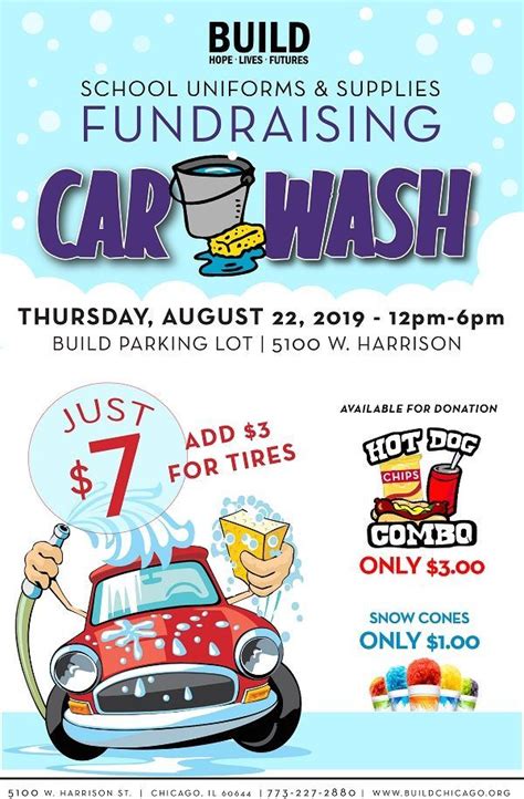 Car Wash Fundraiser Flyer Template Ideas