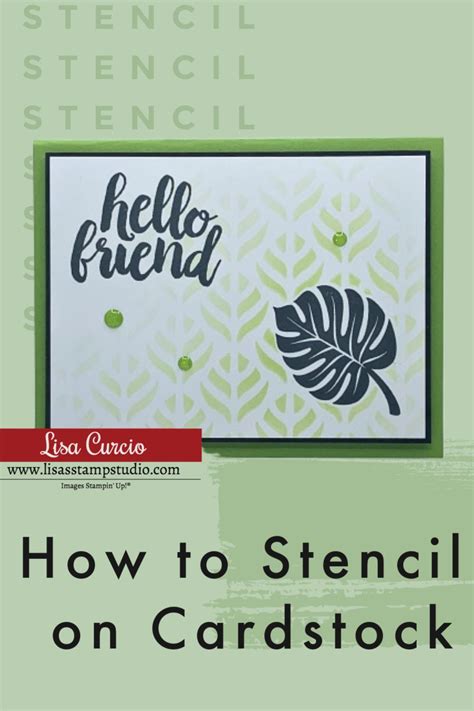 A card making stencil design