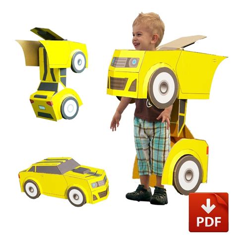 Cardboard Car Costume Template Gallery Image 3