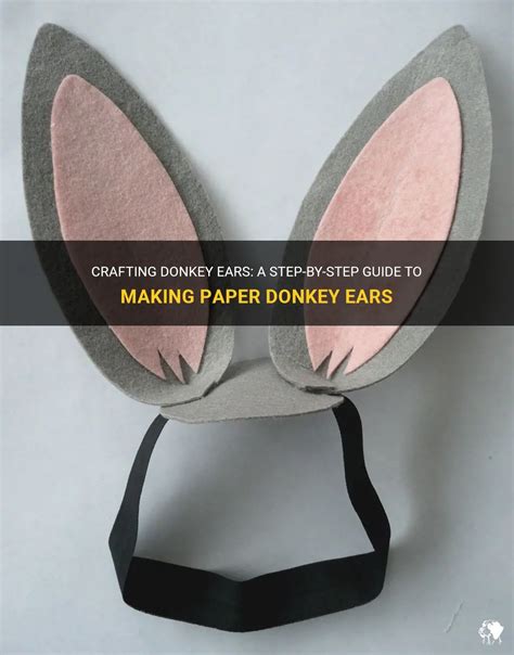 A creative and colorful cardboard donkey ears template