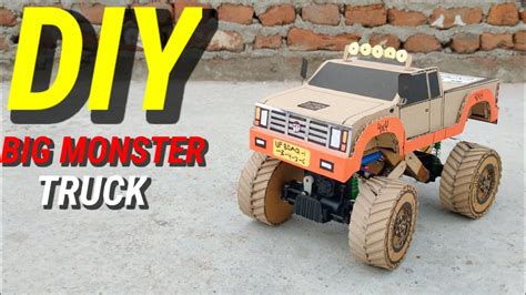 Cardboard Monster Truck with Suspension