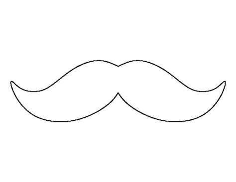 Cardboard Mustache Template