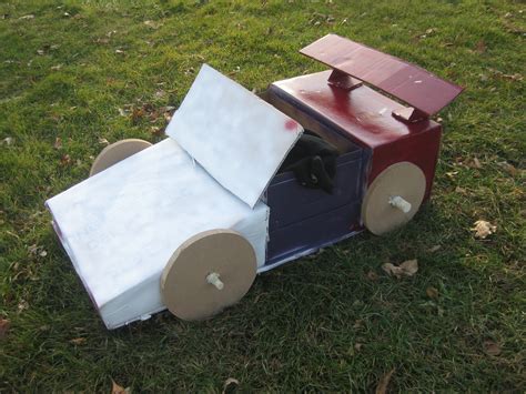 Cardboard race car template design 2