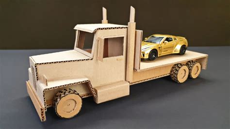 Cardboard Sheet Truck with 3D Details