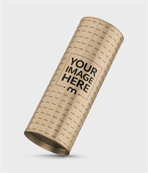 A cardboard tube template