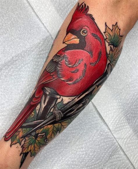 Cardinal tattoo placement