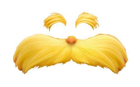 Cardstock Lorax Mustache