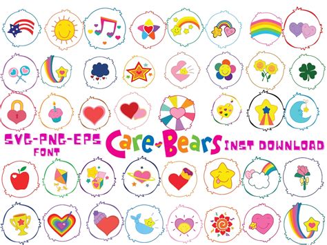 Care Bears Belly Badges Printables