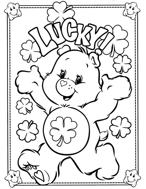 Care Bear coloring pages printable for kids