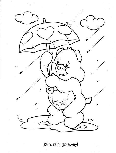 Care Bear coloring pages printable for kids fun