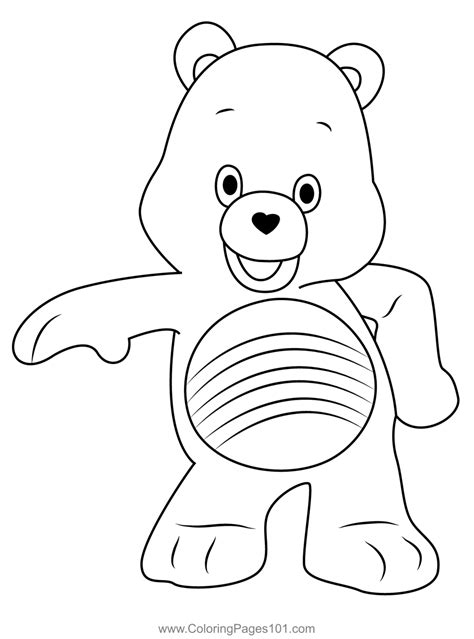 Care Bears Cheer Bear Coloring Page