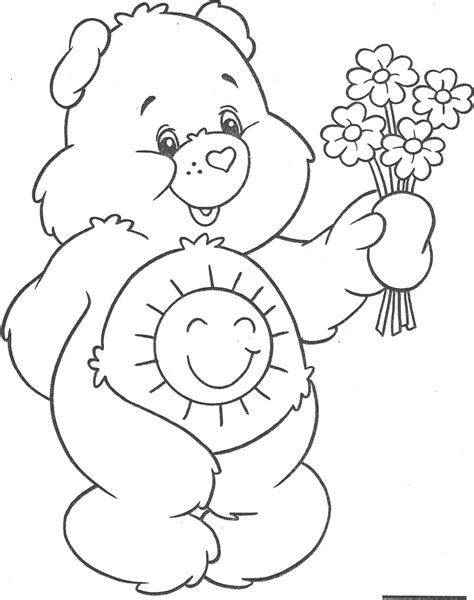 Care Bears Funshine Bear Coloring Page