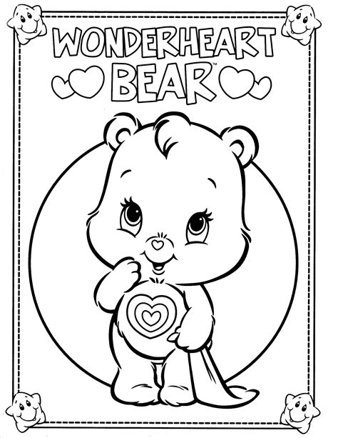 Care Bears Printable Coloring Pages for Kids