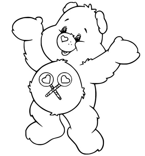 Care Bears Share Bear Coloring Page