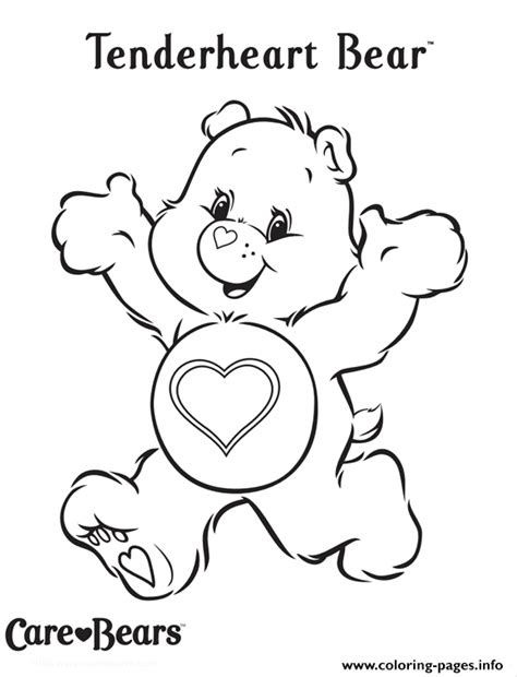 Care Bears Tenderheart Bear Coloring Page