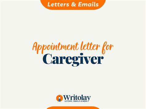 Caregiver Appointment Template