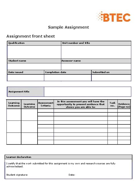 Cargo Assignment Template