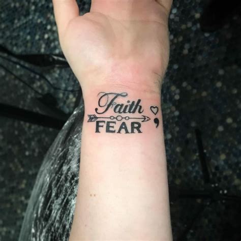 Caring for a Faith Over Fear Tattoo