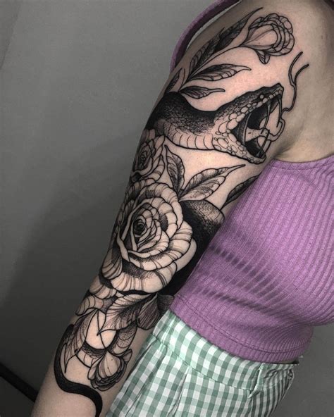 Caring for snake sleeve tattoos