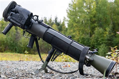 Soldier firing a Carl Gustaf recoilless rifle