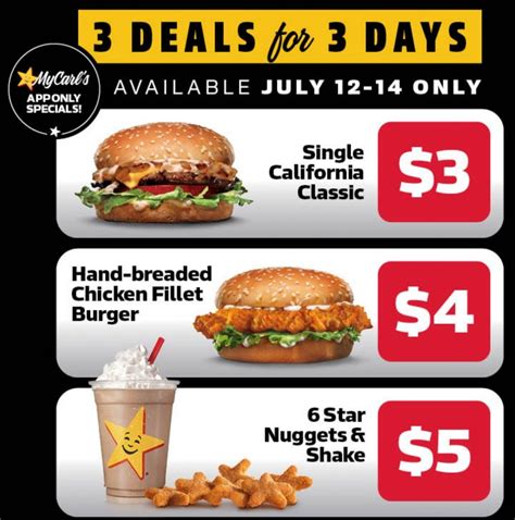 Carls Jr Coupons Discounts