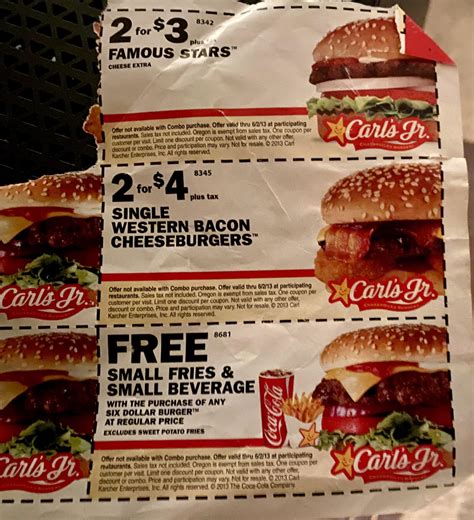 Carls Jr Coupons Gallery 6