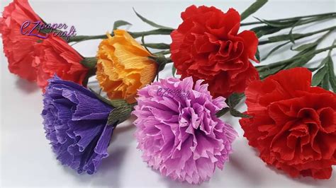 Carnation Crepe Paper Flower