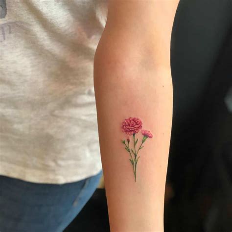 Carnation tattoo design