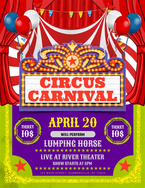 Carnival Flyer Design Template 8