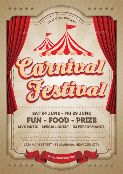 Carnival Flyer Template Examples