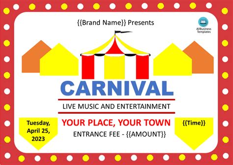 Carnival Flyer Template PowerPoint