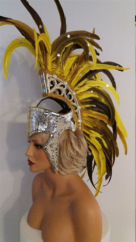 Materials needed for a Brazilian Carnival headdress