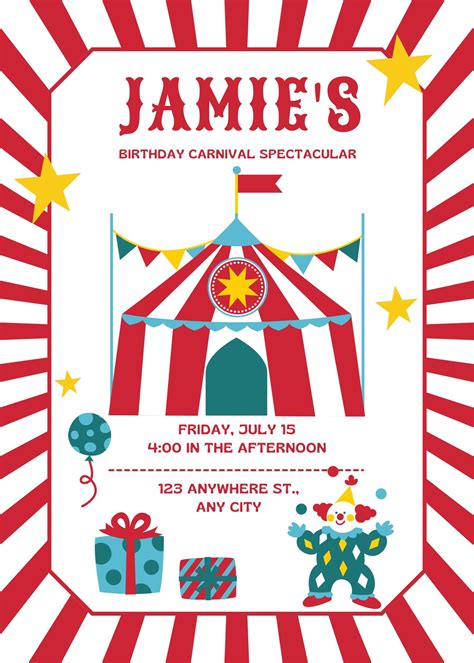 Carnival Invitation Template