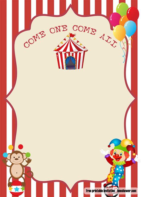 Carnival Party Invitation Template