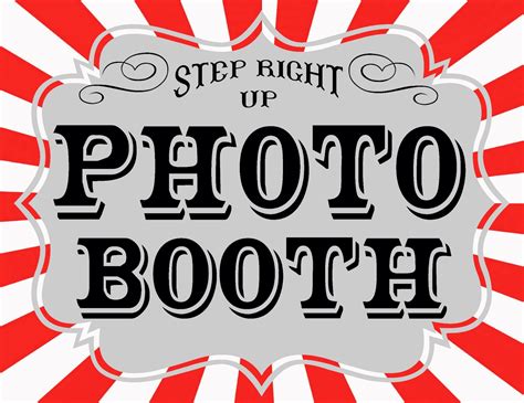 Carnival Photo Booth Sign Ideas