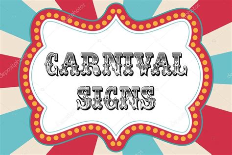 Carnival Sign Templates for Word