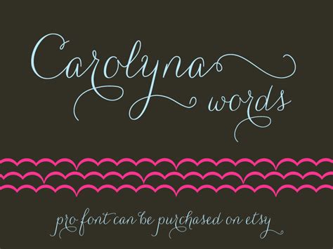 Carolyna Pro font example