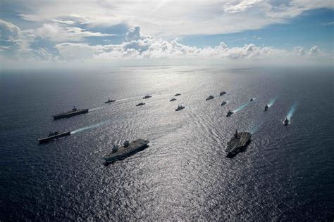 US Carrier Strike Group in operation