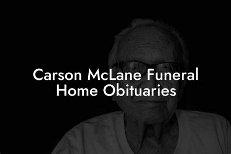 Carson McLane Funeral Home