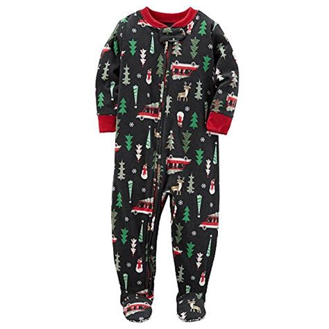 Carter's Christmas Tree Footed Pajamas