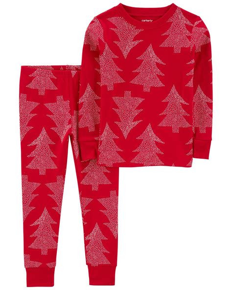 Carter's Holiday Trees Pajamas