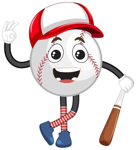 Cartoon baseball character