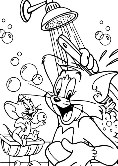 Cartoon Coloring Sheets