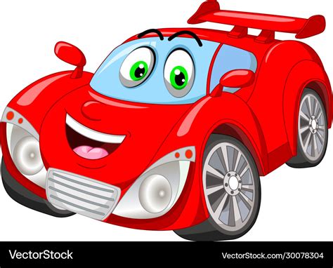 Cartoon racing cars