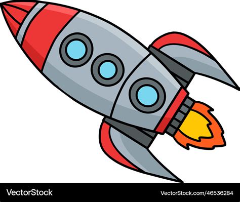 Cartoon Rocket Ship Template