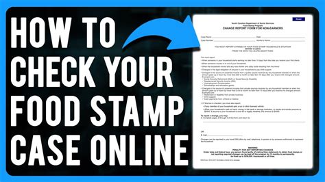 Format of a case number for food stamps