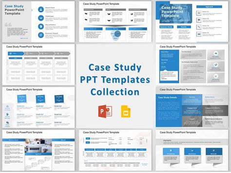 A well-designed case study PPT template