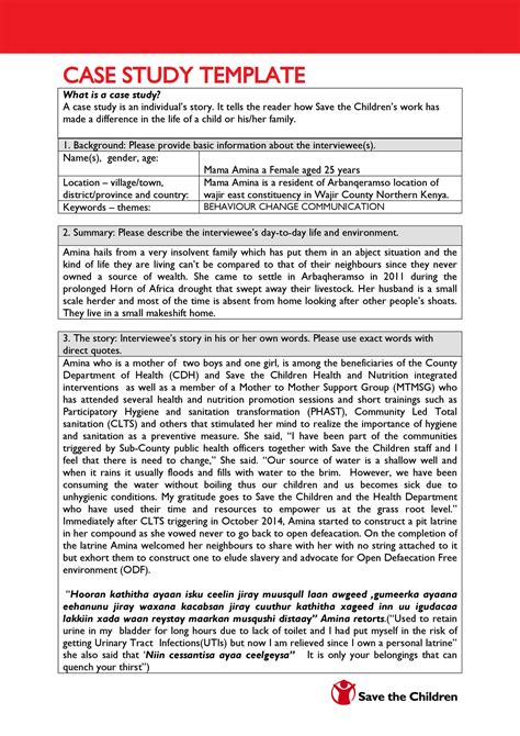 Case Study Template 2