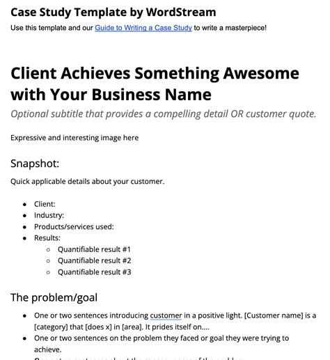 Case Study Template 3