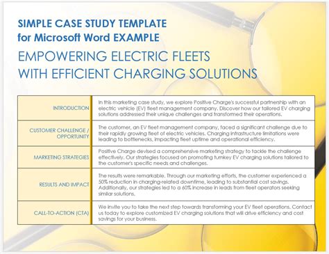 Case Study Template Word 8